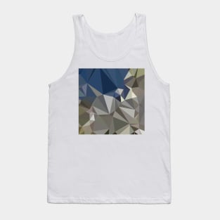 Ash Grey Abstract Low Polygon Background Tank Top